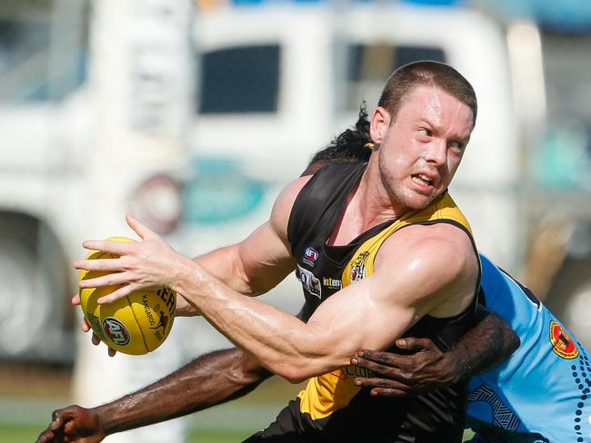 Trent Melville as Nightcliff V Buffs at Nightcliff Oval.Picture GLENN CAMPBELL