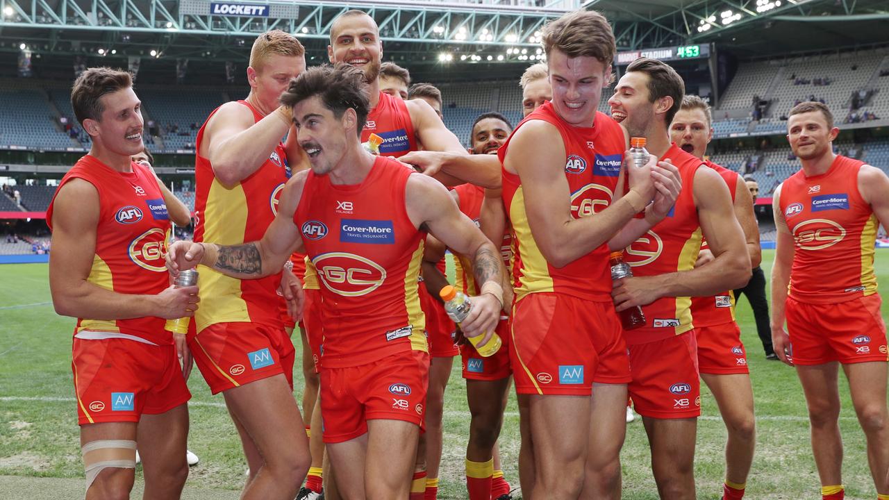 The Gold Coast Suns are open to trading picks that would see them have three top-10 draft selections. Picture: David Crosling