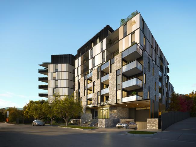 Tao House is an 82-apartment development at 19-21 Poplar St, Box Hill.