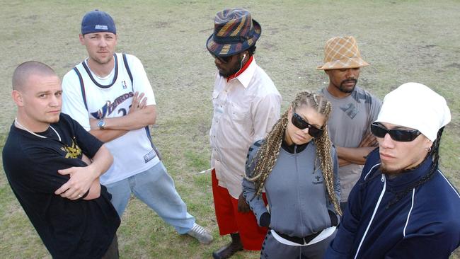 Back in the day – Pressure and Suffa with the Black Eyed Peas before the 2004 Big Day Out.