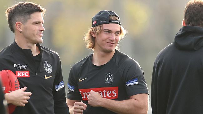 Magpies forward Harvey Harrison could be a bye rookie saviour. Picture: Kelly Defina/Getty Images