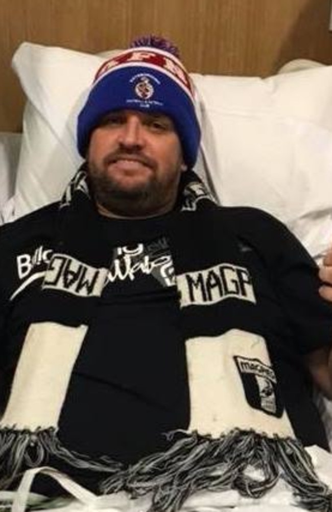 Keysborough coach Matt Ferguson recovers in hospital after a heart attack.