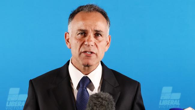 John Pesutto holds a press conference after his loss to Moira Deeming in the Federal Court for defamation. Picture: Ian Currie/NewsWire