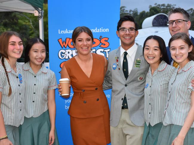 Channel’s Nine Natalia Cooper enjoys her time with the Hills Grammar students and staff.