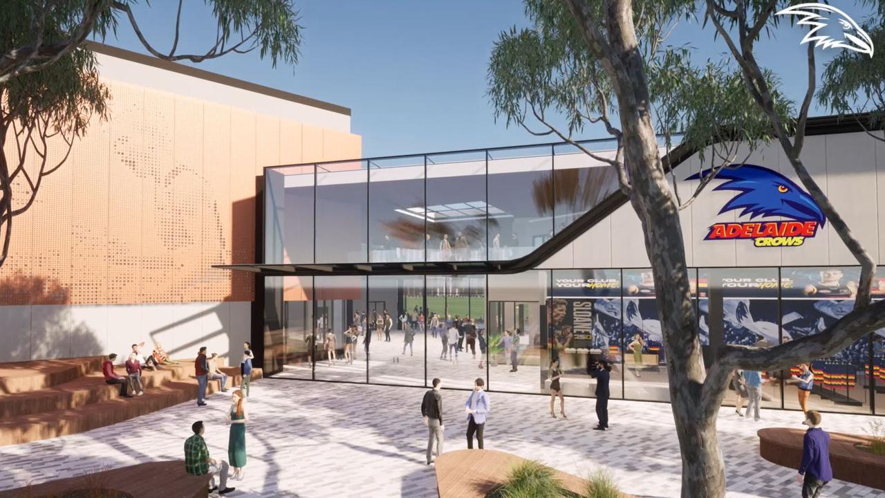 Vision of the Adelaide Football Club’s proposed new training, administration and community precinct at Thebarton Oval. Picture: City Collective