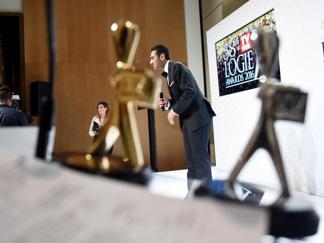 Waleed Aly’s Gold Logie is potentially worth thousands more than his predecessors. Picture: Tracey Nearmy/AAP.