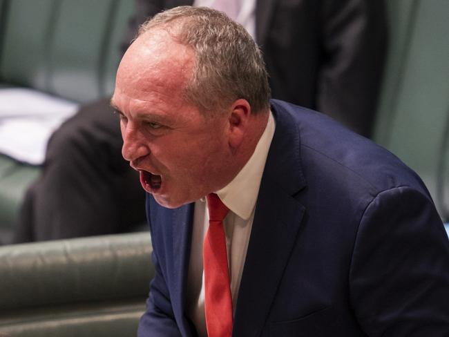 CANBERRA, AUSTRALIA - NewsWire Photos JUNE 22 2021: Deputy Prime Minister of Australia Barnaby Joyce during Question Time at Parliament House in Canberra. Picture: NCA NewsWire / Martin Ollman