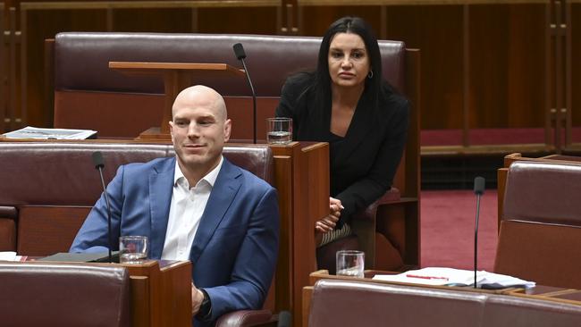 The votes of senators David Pocock and Jacqui Lambie will be crucial. Picture: Martin Ollman/NewsWire