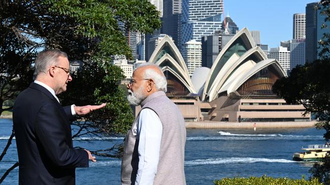 Australia publicly has strong relations with India. Picture: Dean Lewins/Getty Images
