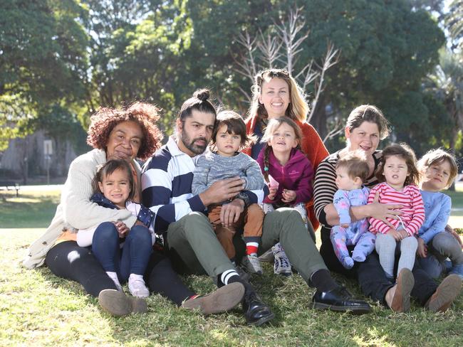 Sui Wan Nagatalevu with Kiana-Rose Sheridan, Paul Chamberlain with York, Jennifer Allison with Beatrix, Jemma McGirr with Vivian,  Eliza and Jake.