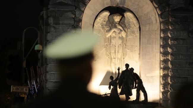 The dawn service was held at the National War Memorial in Adelaide. Picture: Tait Schmaal