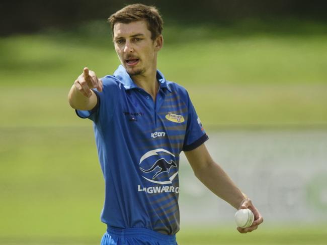 Golden summer: Langwarrin leg-spinner Matt Prosser has taken 35 wickets.