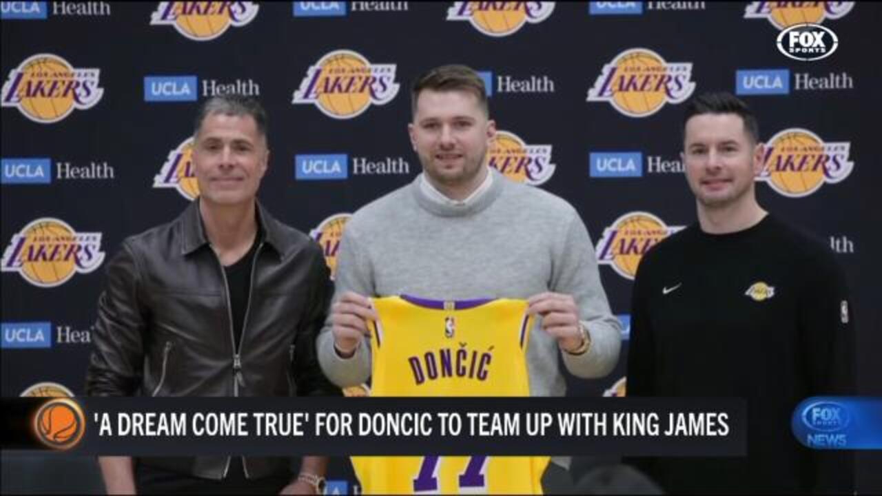 "Dream come true" – Doncic on LBJ duo