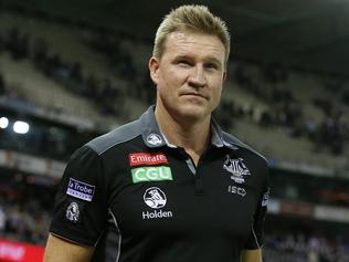 AFL Round 4. Collingwood vs. St Kilda at Etihad Stadium . Collingwood coach Nathan Buckley  after todays game    . Pic: Michael Klein