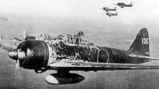 A Japanese Zero aircraft during World War II.