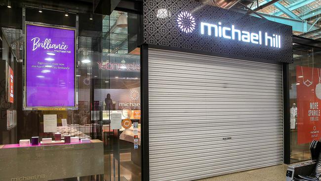 Michael Hill jewellery stores are closing indefinitely. Picture: Ian Currie