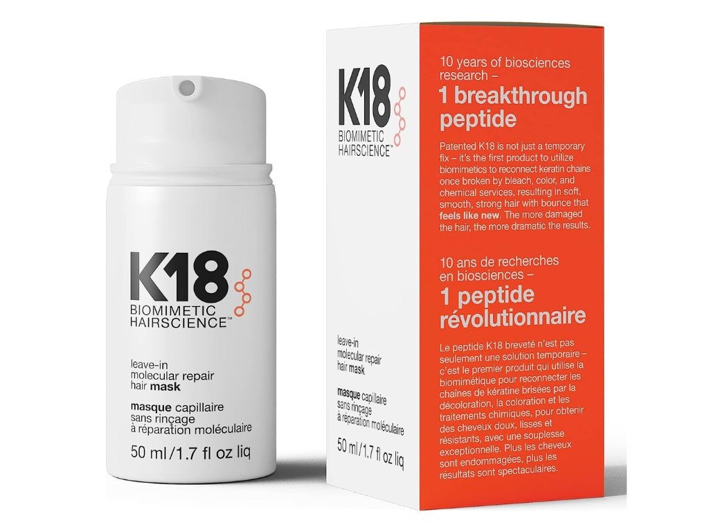 Tigerlily uses the K18 Repair Hair Mask to keep her hair healthy. Picture: Amazon Australia