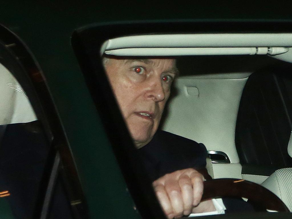 Prince Andrew pictured leaving Buckingham Palace after his annoucement. Picture: Gary Stone