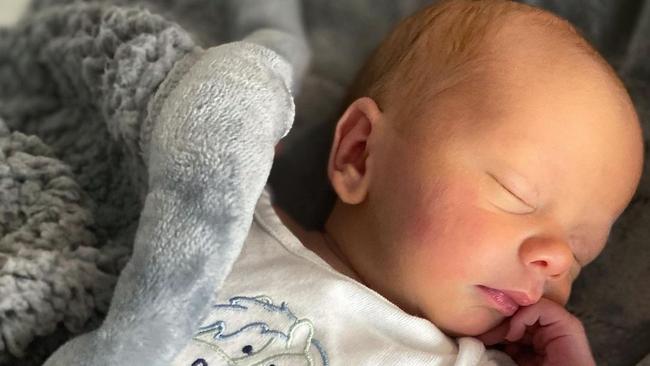 Yvonne Sampson and Chris O'Keefe announce the birth of their son, Henry Sampson O’Keefe. Photo: Instagram/ @vonokeefe