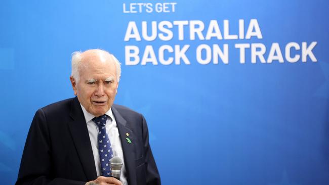 Former prime minister John Howard, whose values need to be made relevant to a new generation of voters. Picture: Damian Shaw/NewsWire