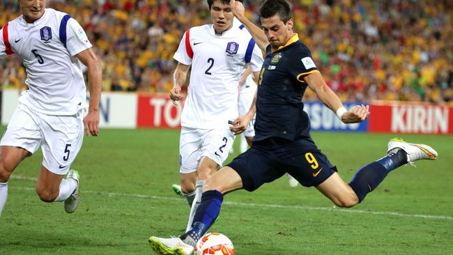 Tomi Juric struggled to make an impact for the Socceroos.