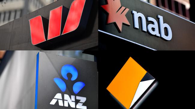 The big four reined supreme on brand awareness with CBA leading at 92 per cent. Picture: AAP