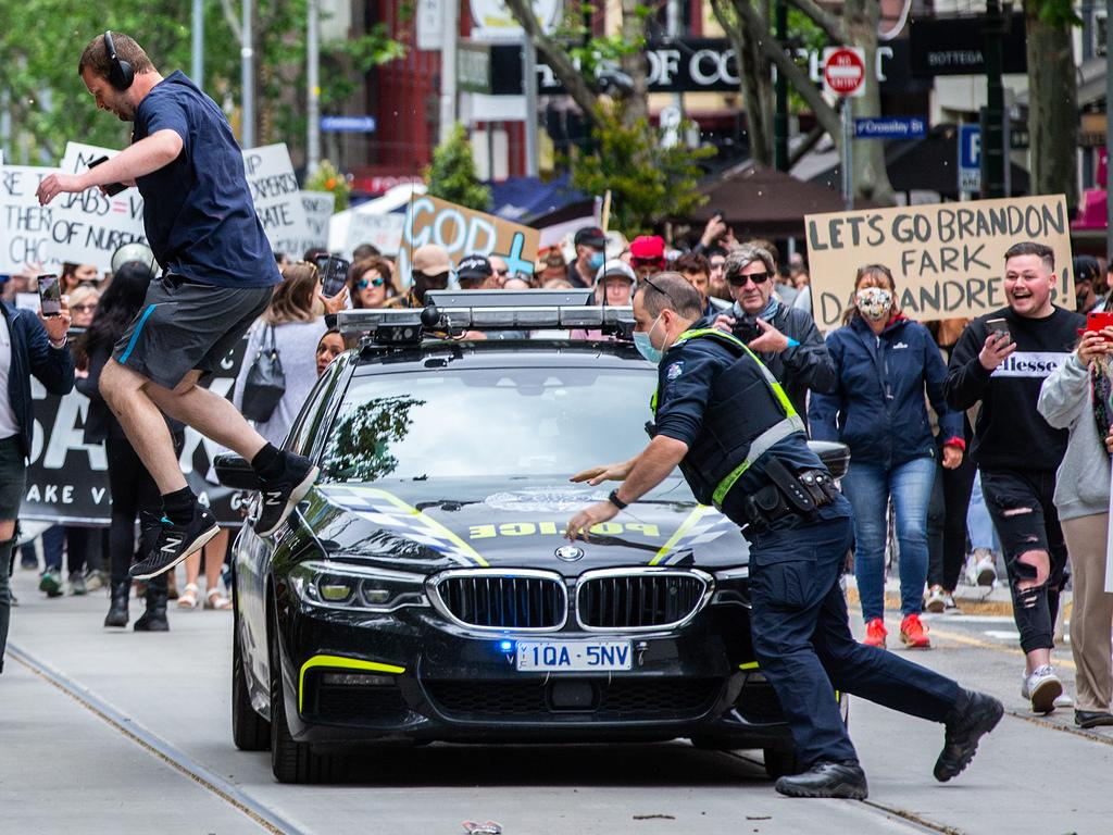 Insiders say the state government and senior health officials put extreme pressure on police to come down hard during the pandemic. Picture: Sarah Matray