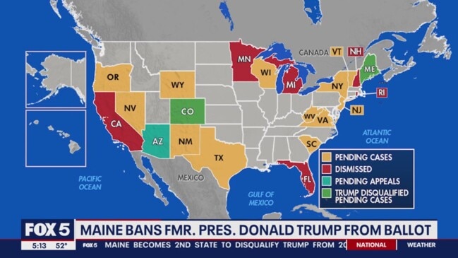 Maine bars Trump from state’s 2024 presidential primary ballot | Gold ...