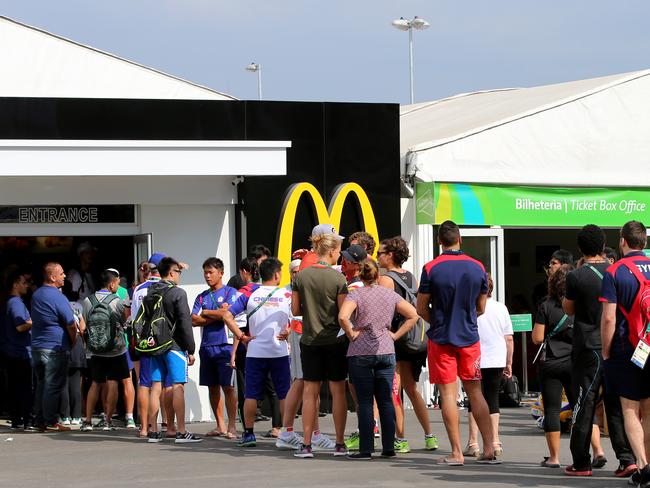 Rio has a McDonald’s at the centre of the Olympic village.