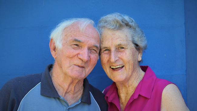 Coffs Harbour's Trevor and Fay Rollans are still enjoying a happy marriage 60 years after their wedding day. Photo: Tim Jarrett