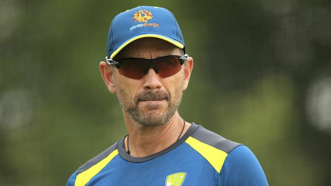 Australia coach Justin Langer has concerns over the pitches that’ll be on show this World Cup. Picture: PA