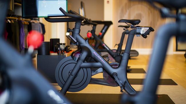 Peloton’s value surged as demand for its exercise bikes soared during the pandemic but has since fallen sharply. Picture: Bloomberg