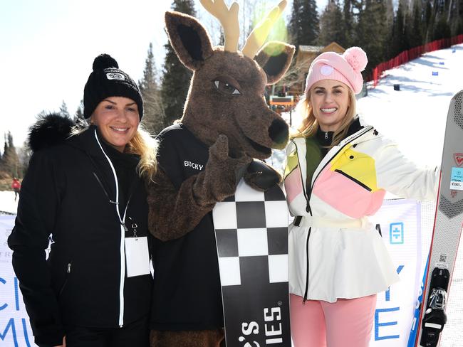 Ramona Agruma and Rebel Wilson in a ski event Utah, in the US, in April. Picture: Getty Images