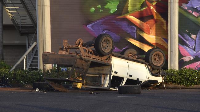 A cyclist is in a critical condition after a they were hit by a car on the Stuart Hwy. Picture: Sierra Haigh