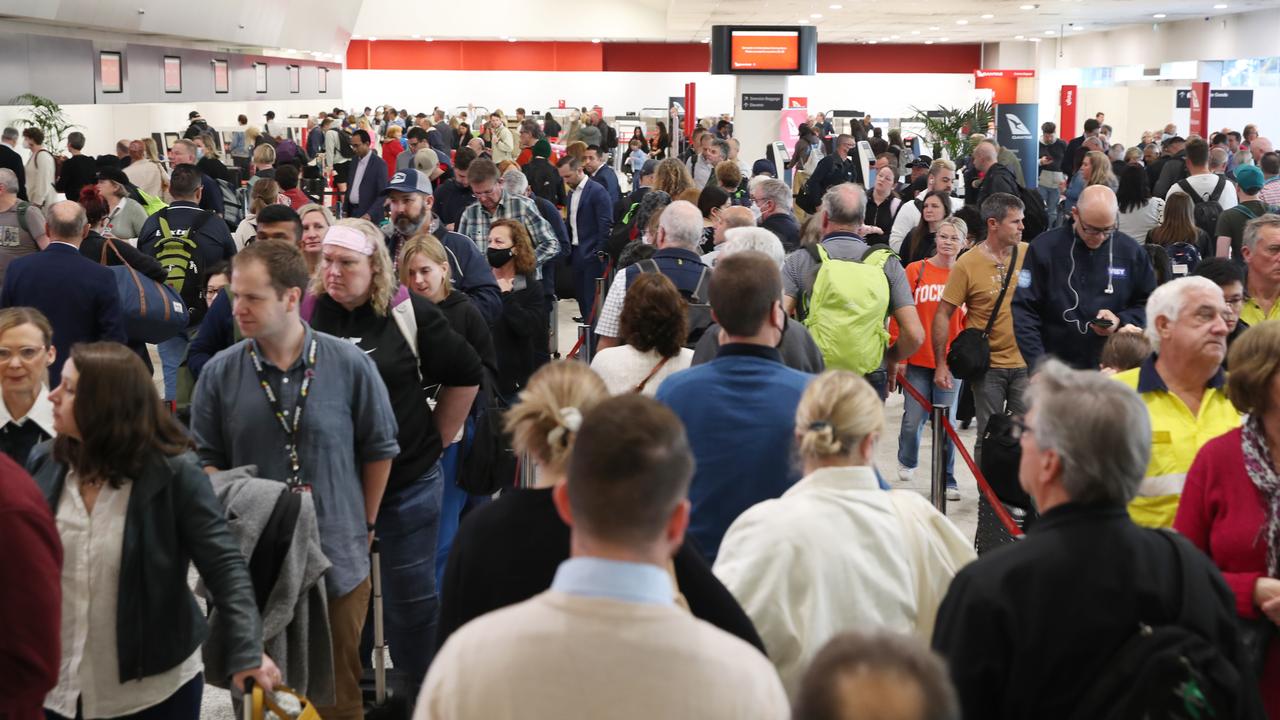 There are fears the strike will cause major disruptions at airports across Australia Picture: NCA NewsWire / David Crosling