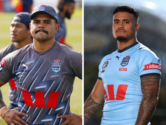 Latrell Mitchell and Spencer Leniu. Photos: Getty Images/News Corp
