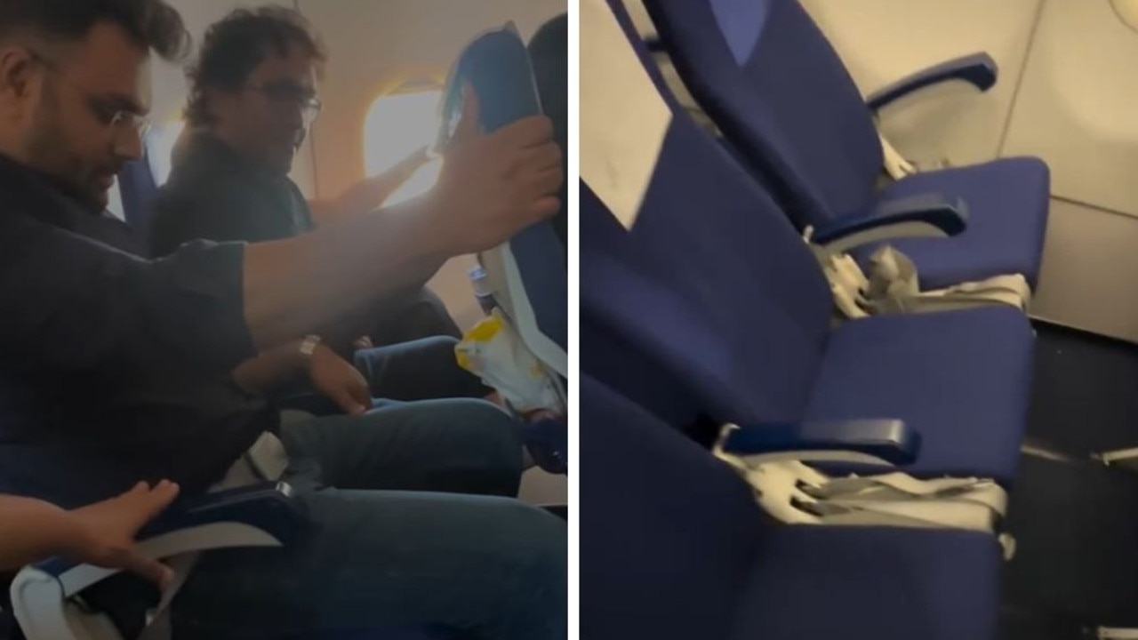 ‘Terrifying’: Plane seats start swinging