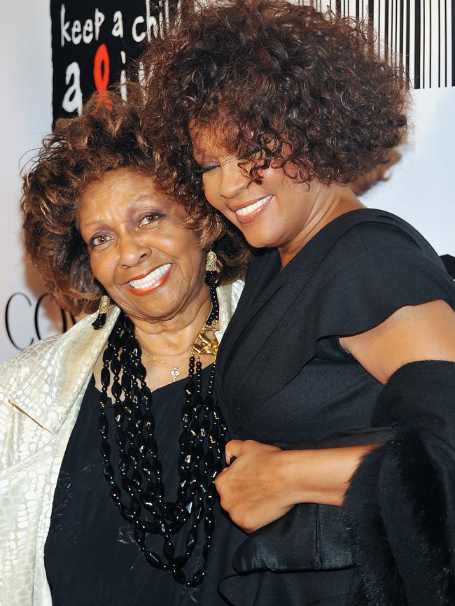 Singers Cissy Houston and daughter Whitney in 2010.