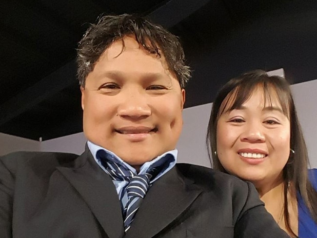 Tributes are flowing for the couple who drowned in the Peel Estuary, identified as Leslie and Jon Ballo, a Filipino husband and wife who arrived in Perth nine years ago. Picture: Facebook