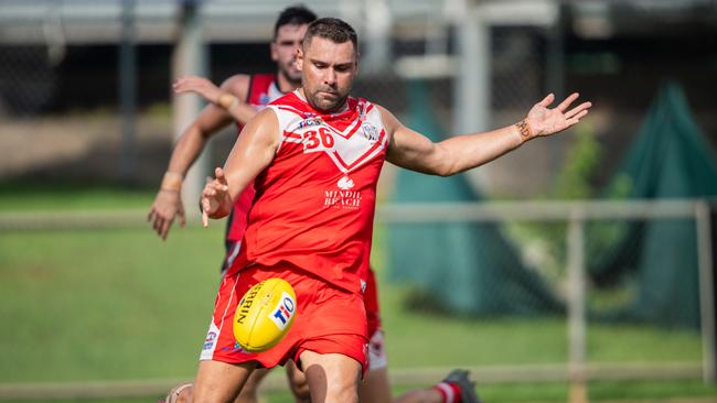 Arnold Kirby in the Southern Districts vs Waratah 2023-24 NTFL men's knockout semifinal. Picture: Pema Tamang Pakhrin