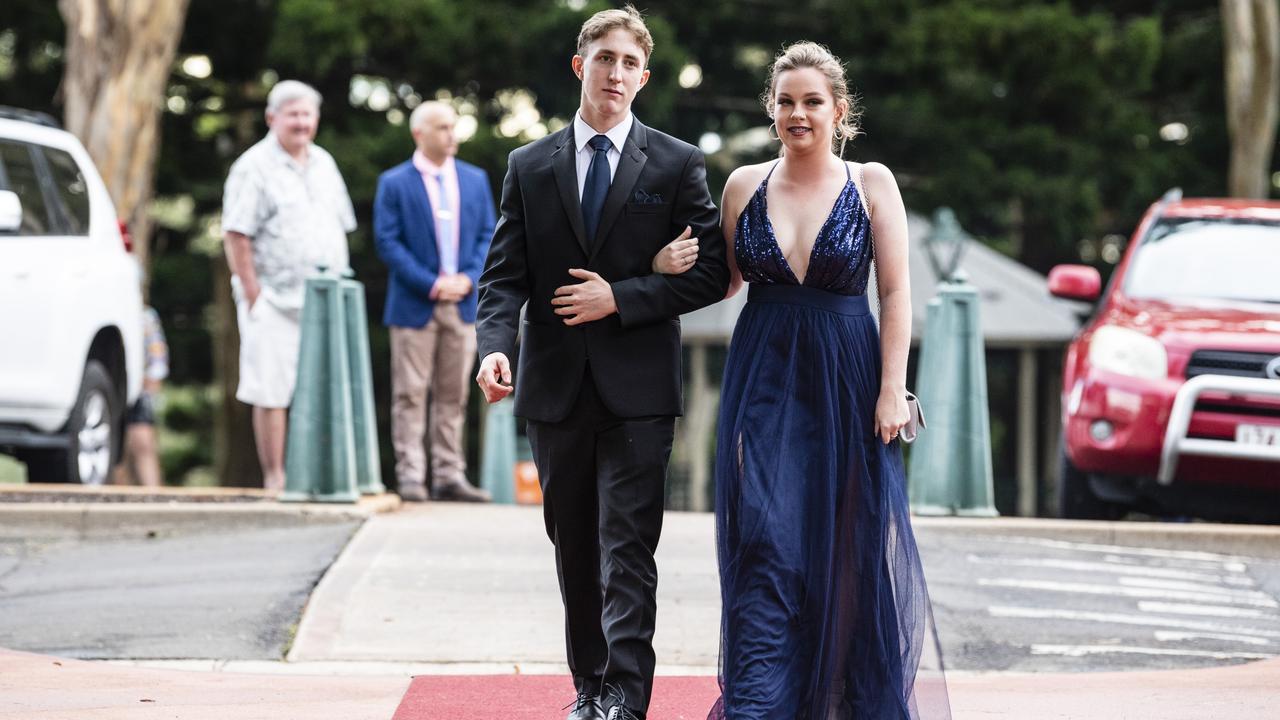 Hayden Harlock and partner Kaila Heinemann at St Mary's College formal at Picnic Point, Friday, March 24, 2023. Picture: Kevin Farmer