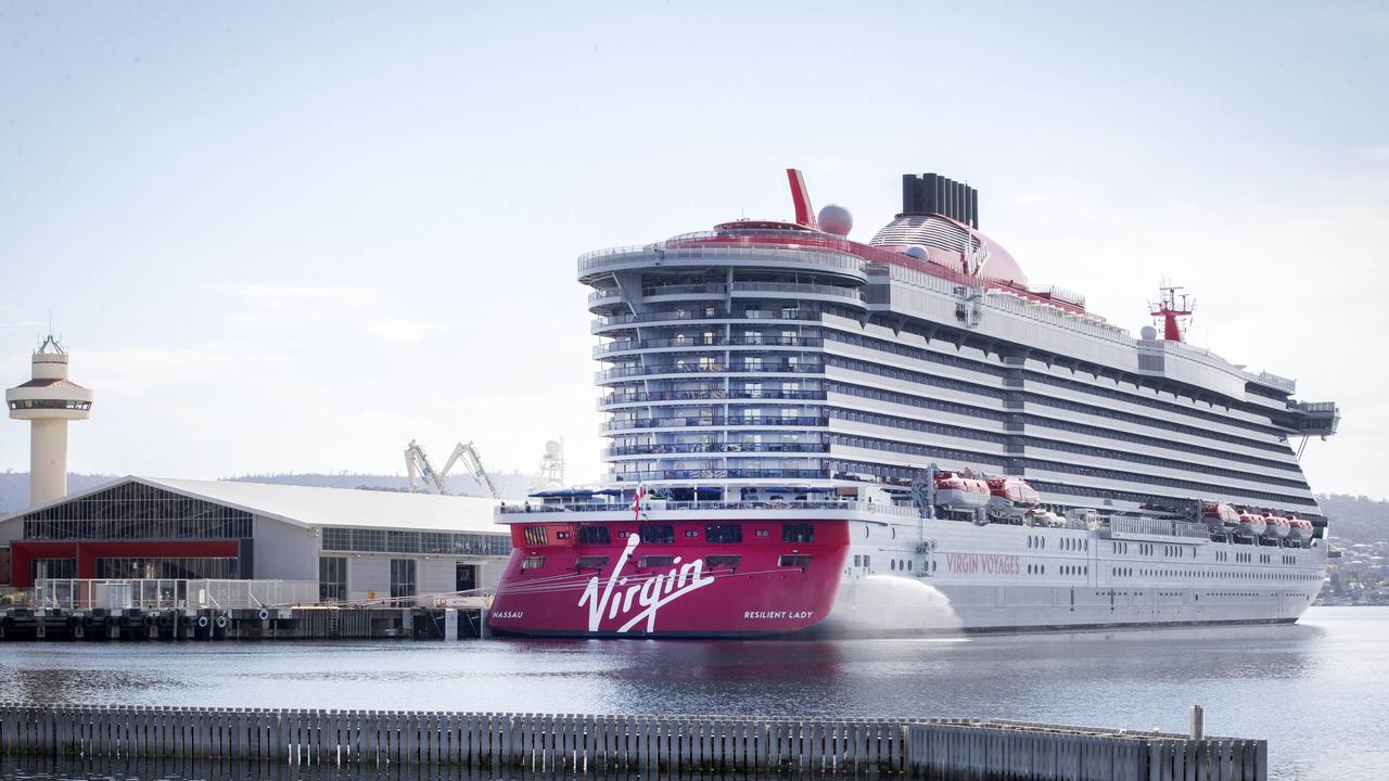 Resilient Lady docks in Hobart as part of Virgin’s maiden voyage Herald Sun