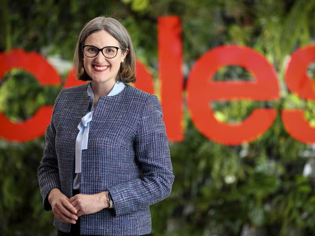 Coles chief executive Leah Weckert. Picture: Martin Keep