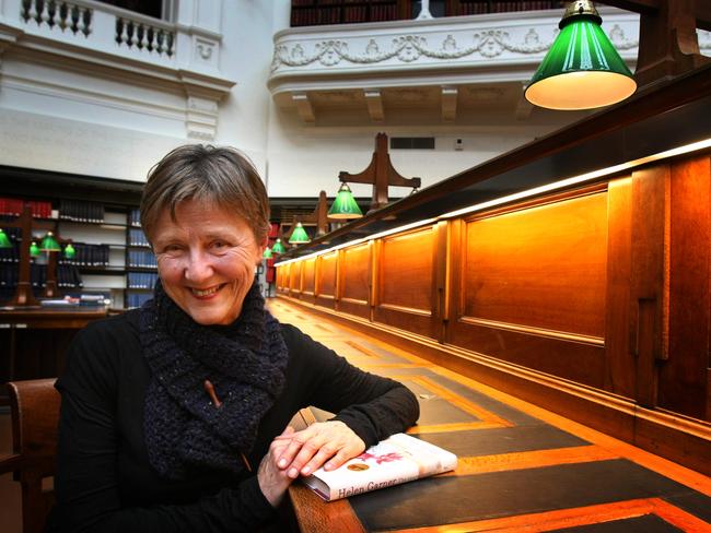 Author Helen Garner was notified of a prize which contained a large sum of money through email, which went to her junk folder. Picture: News Limited.