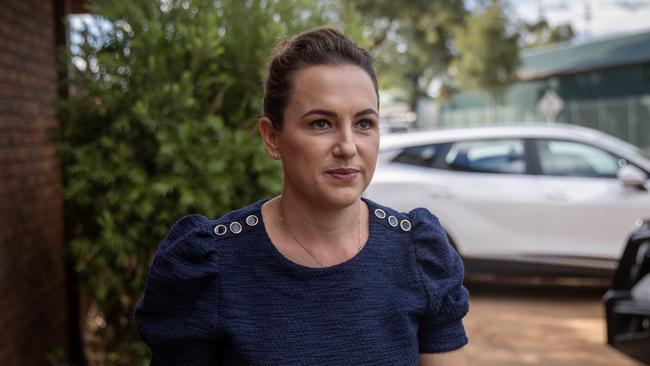 NT chief minister Lia Finocchiaro in Alice Springs. Photo: Liam Mendes / The Australian