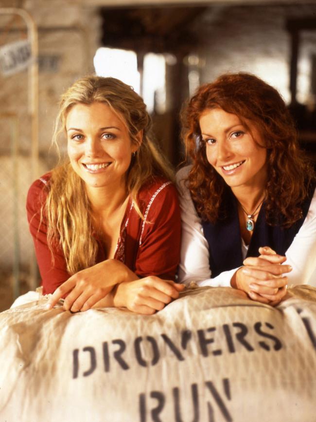 Kingsford Homestead is best known for its time as “Drovers Run” in hit TV series McLeod’s Daugthers. Actresses Bridie Carter and Simmone Jade Mackinnon pictured during filming.