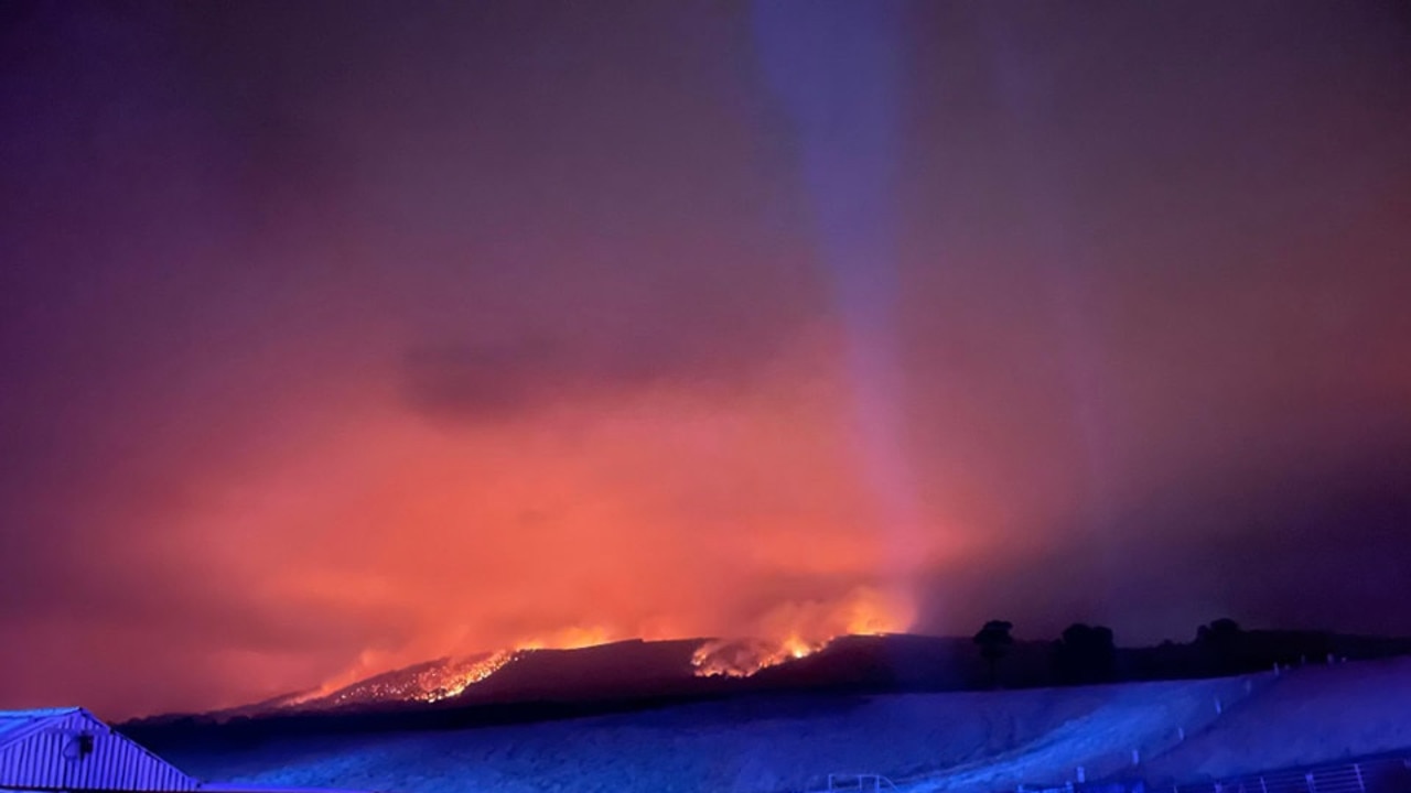 Firefighting officials are hoping that weather conditions will help improve efforts against the bushfire. Picture: Sebastopol Fire Brigade/Facebook