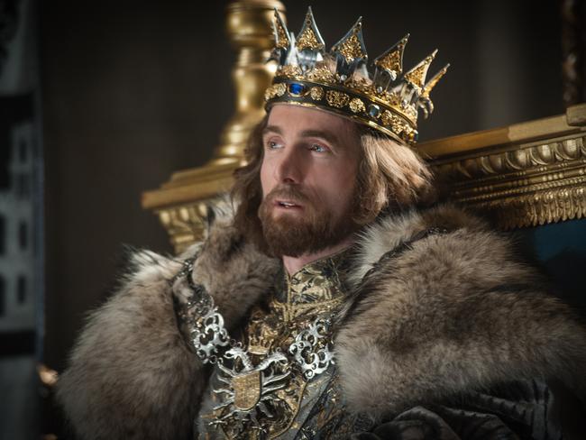 King Stefan, played by Sharlto Copley, in <i>Maleficent</i>.