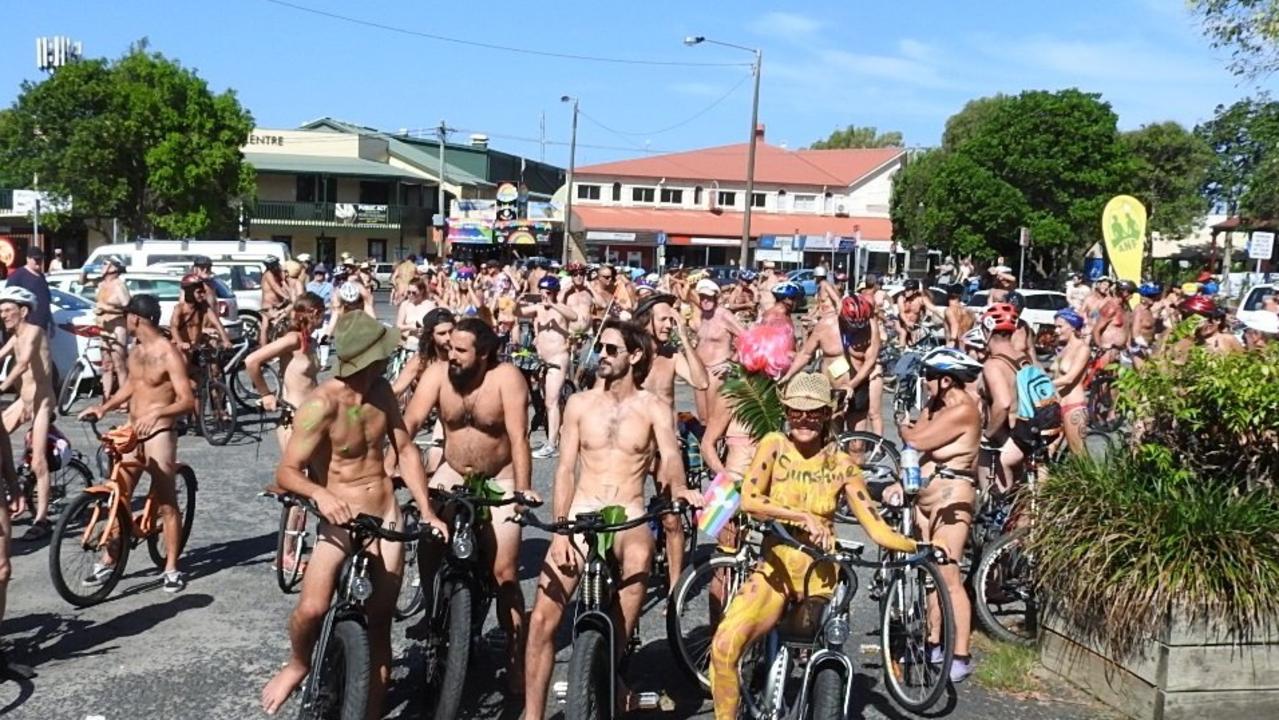 Riders to annual naked bike ride | Daily Telegraph