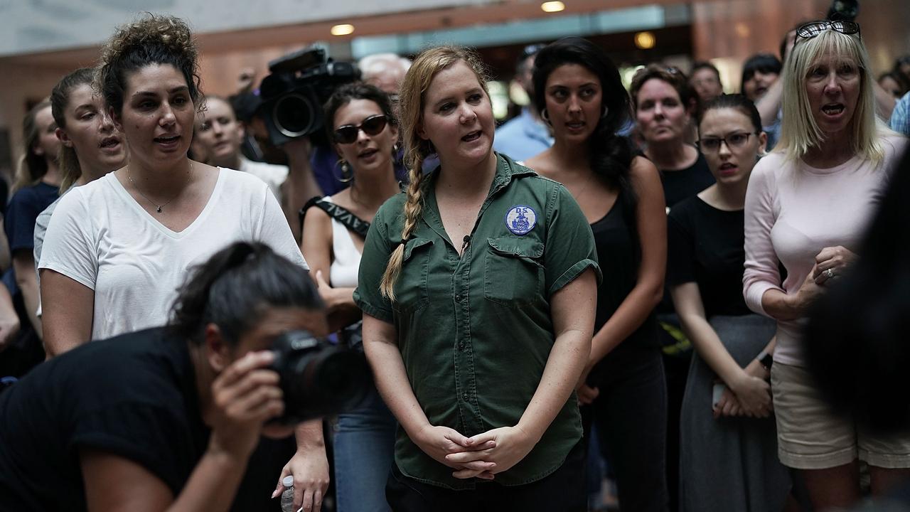 Schumer appeared in good spirits despite the arrest. Picture: Getty